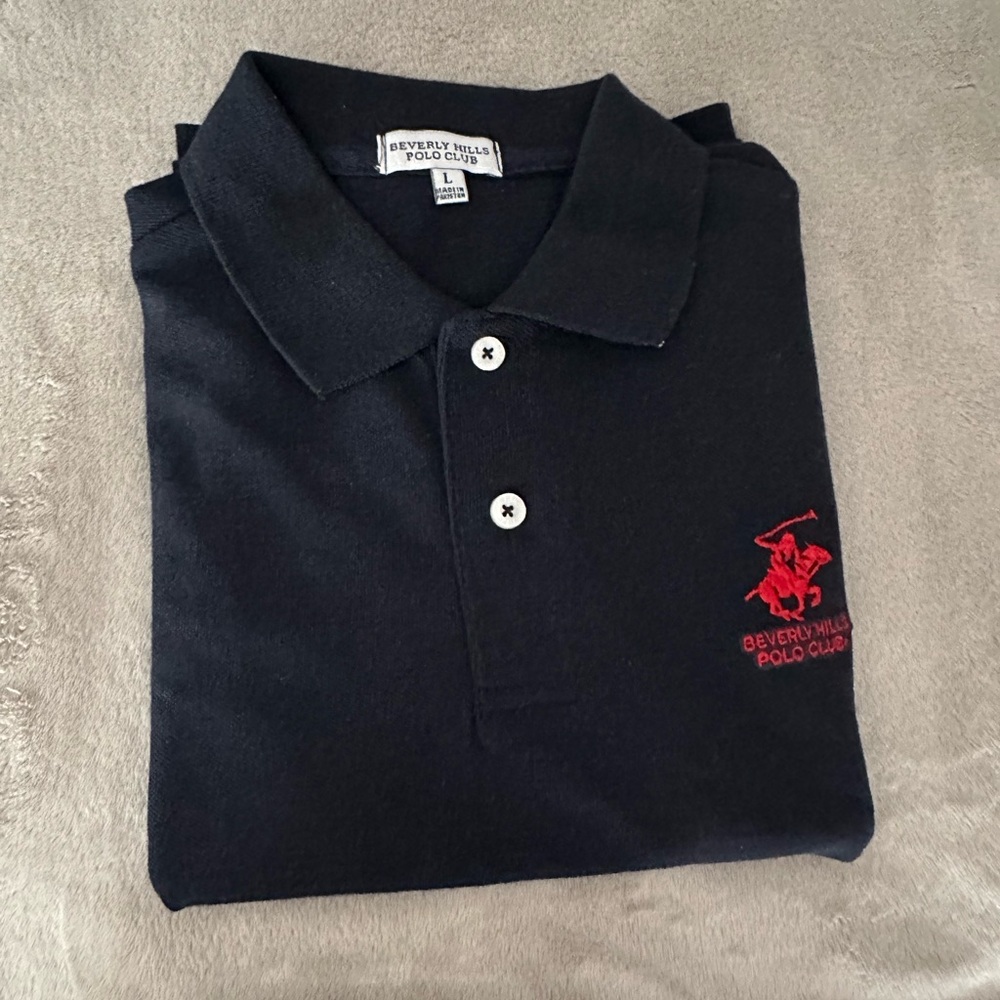 🆕Beverly Hills Polo Club Navy Polo Shirt for kids nwt